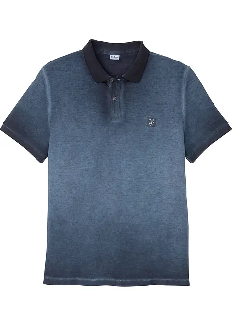 Piqu&eacute;-Poloshirt in gewaschener Optik, bonprix