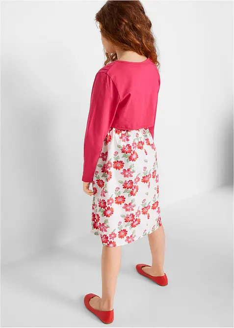 Robe + ceinture + boléro fille (ens. 3 pces), bonprix