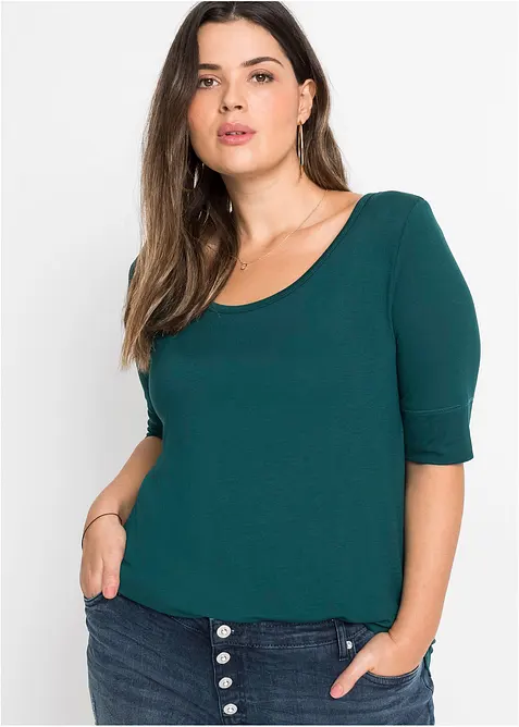 T-shirt doux en viscose extensible, bonprix