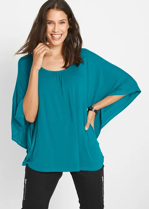 T-shirt en viscose &agrave; manches chauve-souris, bonprix