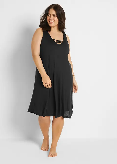 Robe de plage transparente en viscose, bonprix