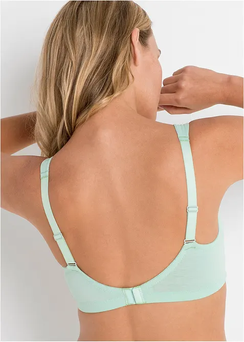 BH ohne B&uuml;gel mit Baumwolle (3er Pack), bonprix
