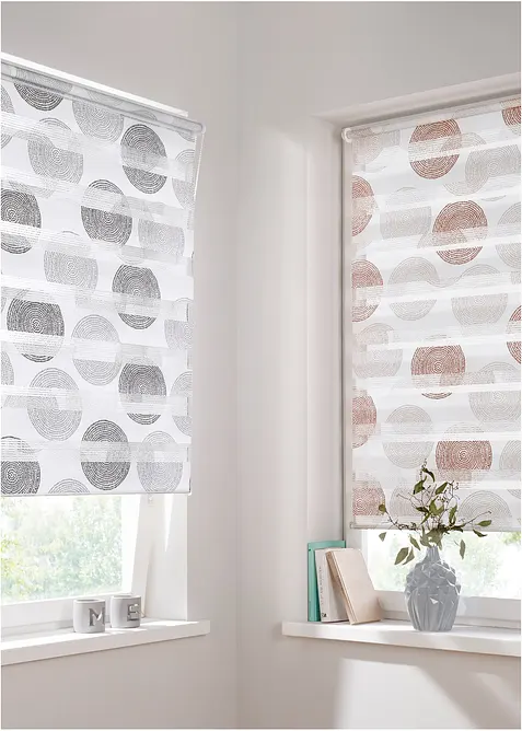 Store double motif cercle, bonprix