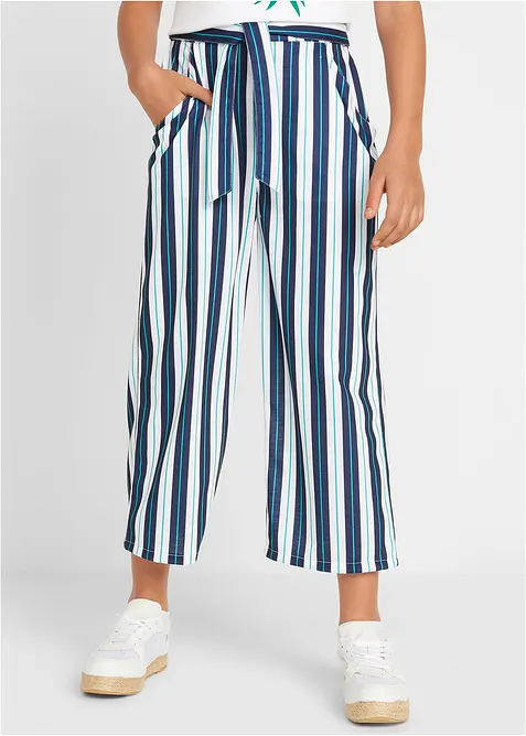 Pantalon palazzo à taille élastiquée, bonprix