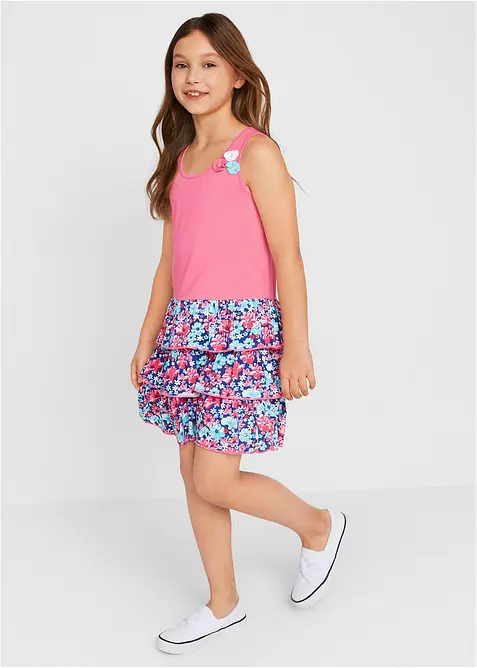 Robe en jersey à volants, bonprix