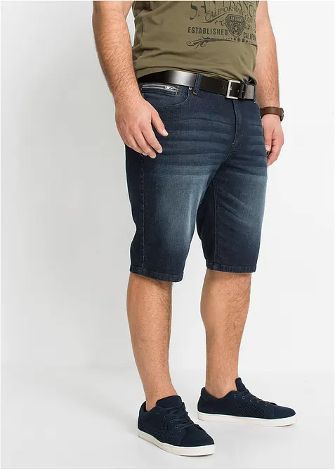 Bermuda en jean extensible, slim, bonprix