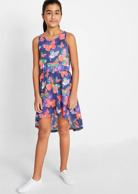 Robe en jersey, plus longue derrière, bonprix