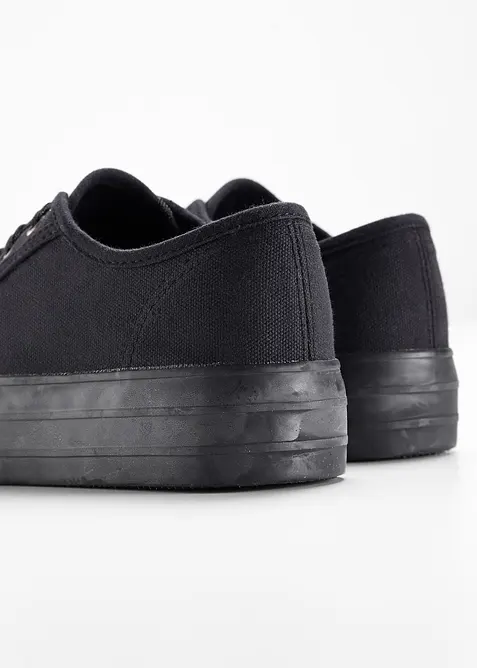 Plateau-Sneaker aus Baumwoll-Canvas, bonprix