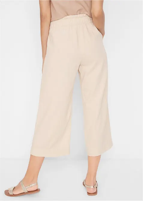 Jupe-culotte en lin, longueur mollet, bonprix