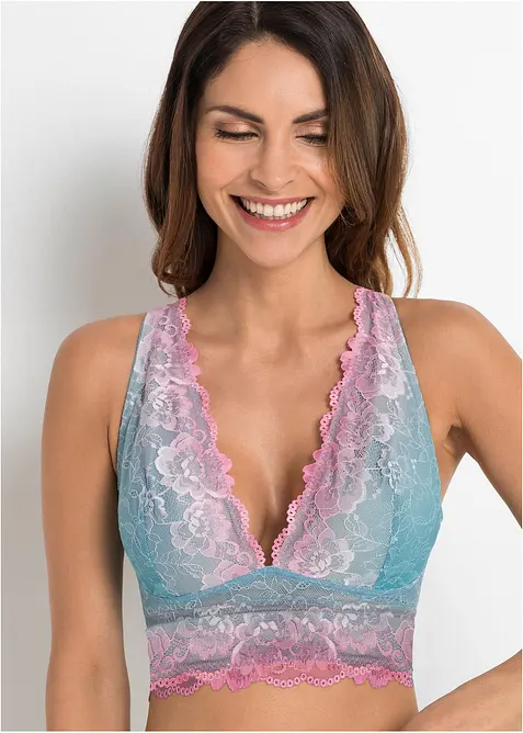 Bustier mit zarter Spitze im Farbverlauf, bonprix