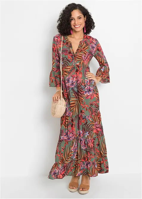 Maxikleid aus fließender Viskose, bonprix