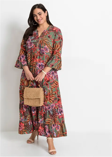 Maxikleid aus fließender Viskose, bonprix