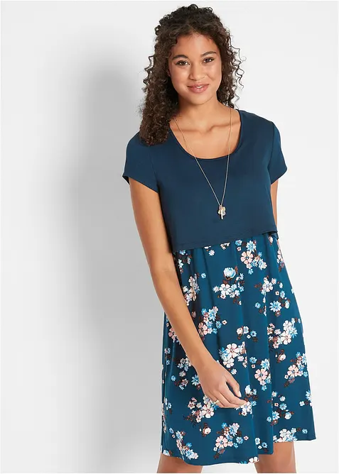 2-in-1 Umstands- und Stillkleid aus aus Viskose-Jersey, bonprix