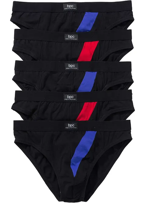 Lot de 5 slips coton, bonprix