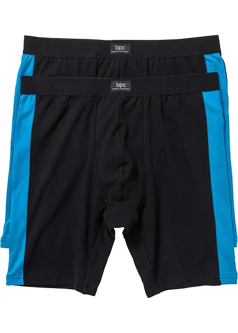Lange Boxershorts eng mit Baumwolle (2er Pack), bonprix
