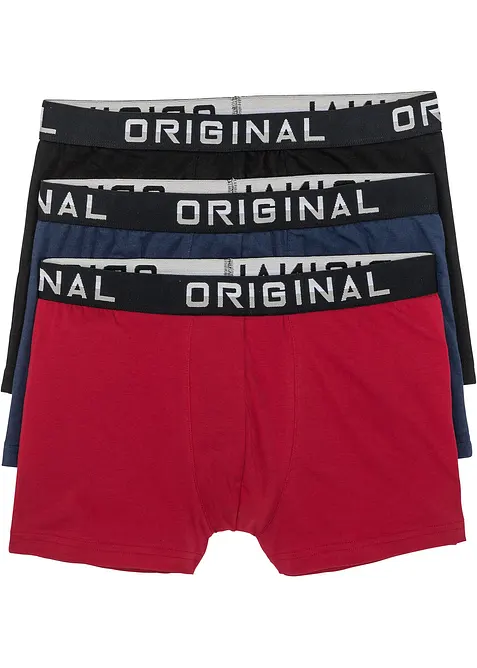 Boxershorts eng mit Baumwolle (3er Pack), bonprix