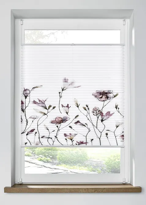 Store pliss&eacute; &agrave; imprim&eacute; floral, bonprix