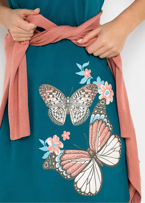 Kurzes Nachthemd aus reiner Baumwolle, bonprix