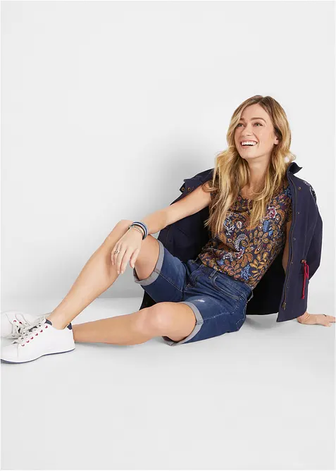 T-shirt coton imprim&eacute;, manches courtes, bonprix