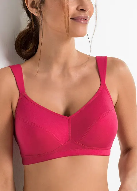 BH ohne B&uuml;gel mit Bio-Baumwolle (2er Pack), bonprix