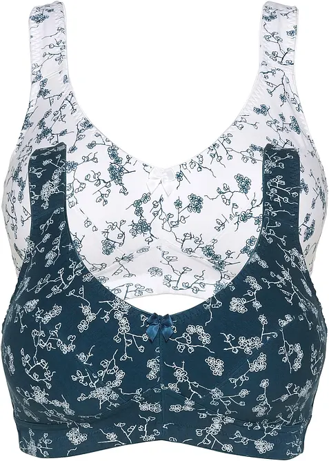 BH ohne B&uuml;gel mit weicher Bio-Baumwolle (2er Pack), bonprix