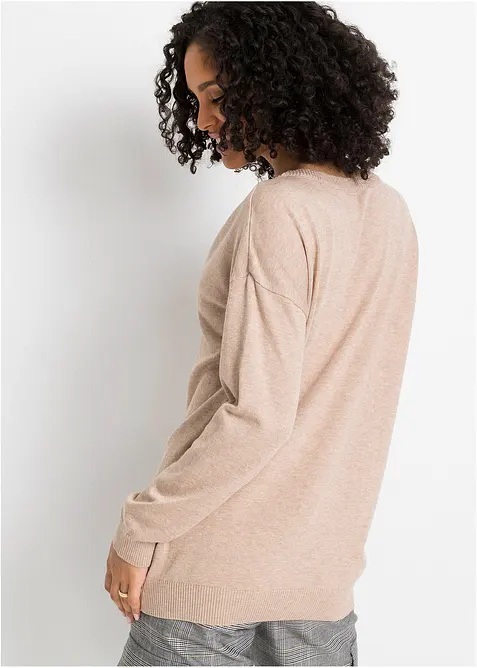 Oversize-Pullover aus Viskose- mix, bonprix