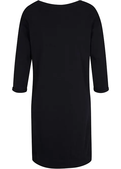 Sweatkleid, 3/4 Arm, innen weich angerauht, bonprix