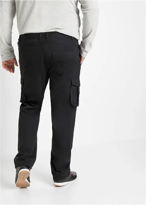 Pantalon cargo regular coupe confort, 100% coton, droit, bonprix