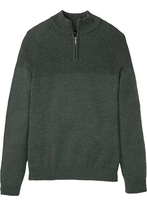 Troyer Pullover aus weichem Baumwollmix, bonprix