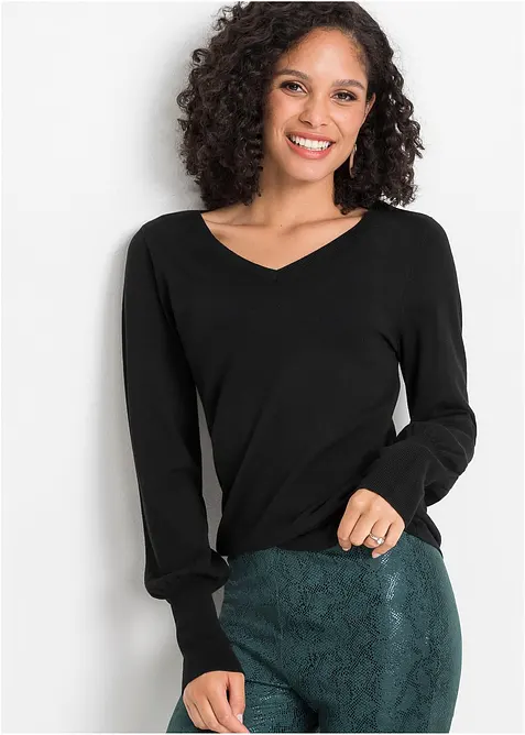 Pull à manches ballon, bonprix