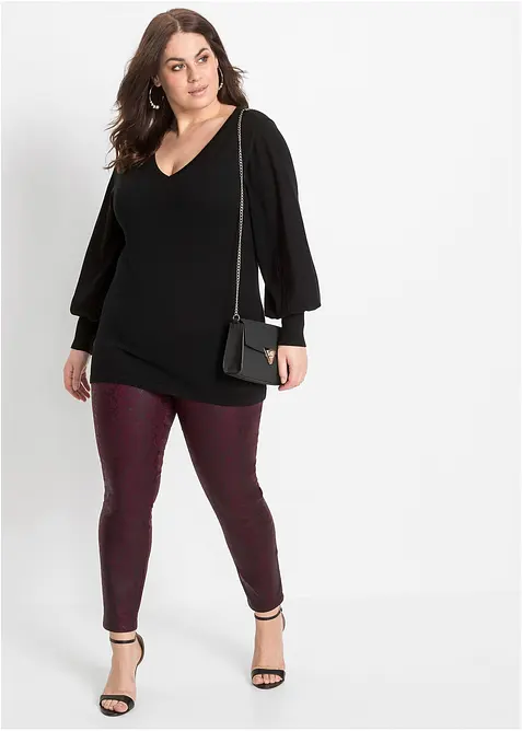 Pullover mit Ballon&auml;rmeln, bonprix