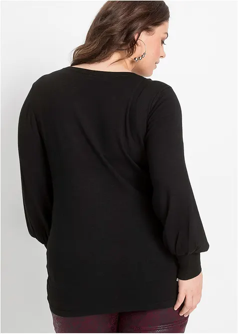 Pullover mit Ballon&auml;rmeln, bonprix