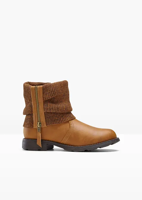 Bottines à empiècement en maille, bonprix