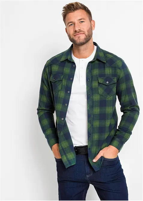 Chemisier en flanelle 100% coton, bonprix