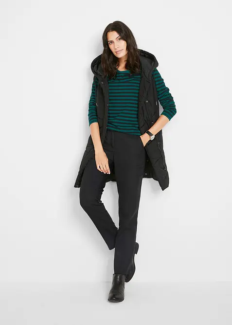 T-shirt manches longues en coton extensible, bonprix