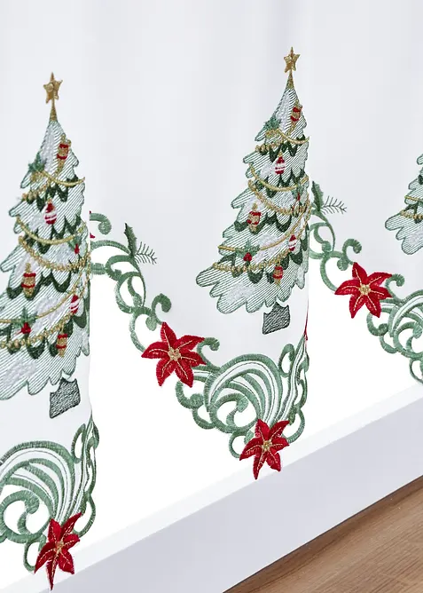 Brise-bise avec broderie de No&euml;l, bonprix