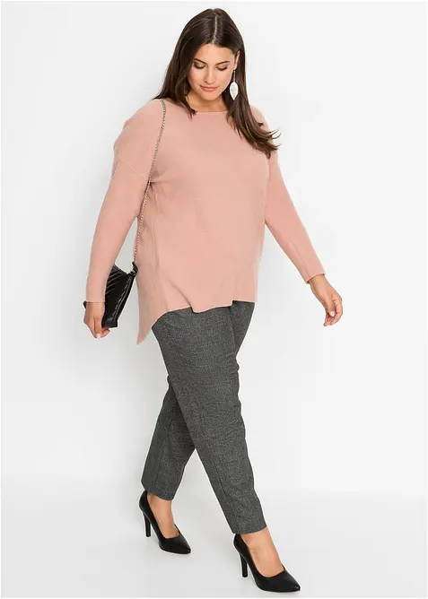 Pantalon chino &agrave; carreaux, bonprix