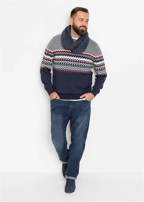Norweger Pullover mit reiner Baumwolle, bonprix