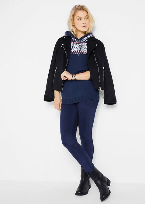 Norweger-Pullover mit Kapuze, bonprix