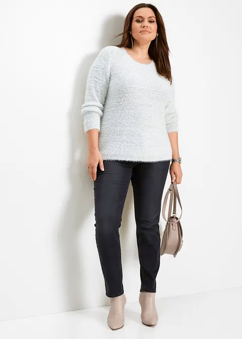 Jean skinny taille mi-haute, extensible, bonprix