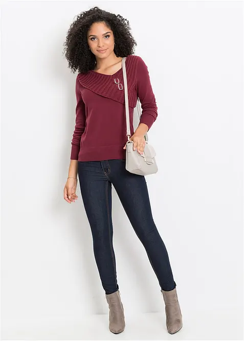 Feinstrickpullover aus Baumwoll-Mix, bonprix