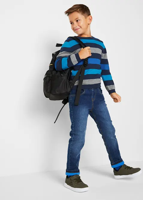 Pull en fine maille 100% coton, bonprix