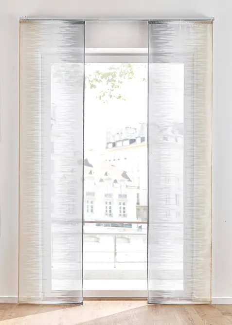 Panneau coulissant à imprimé avec polyester recyclé (ens. 2 pces), bonprix