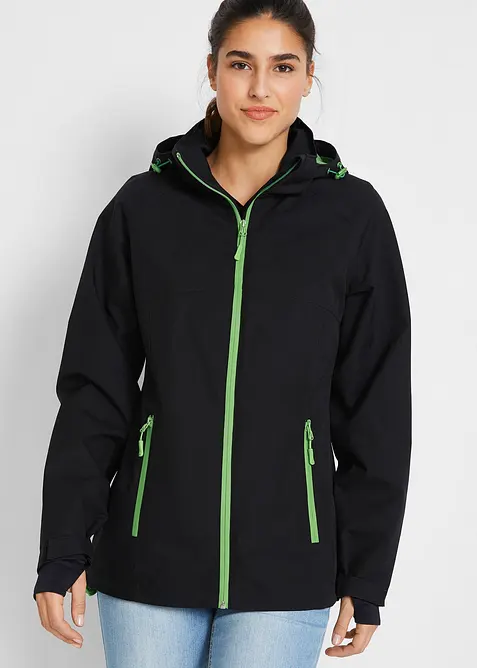 Wasserdichte Funktions-Jacke mit reflektierenden Details, bonprix