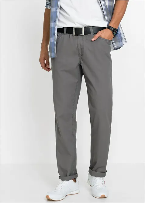 Regular Fit Schlupfhose mit Komfortbund, Straight (2er Pack), bonprix