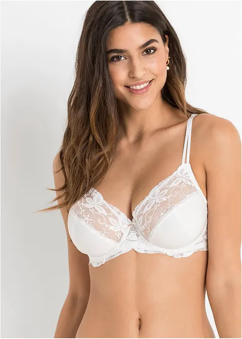Lot de 2 soutiens-gorge avec dentelle, bonprix