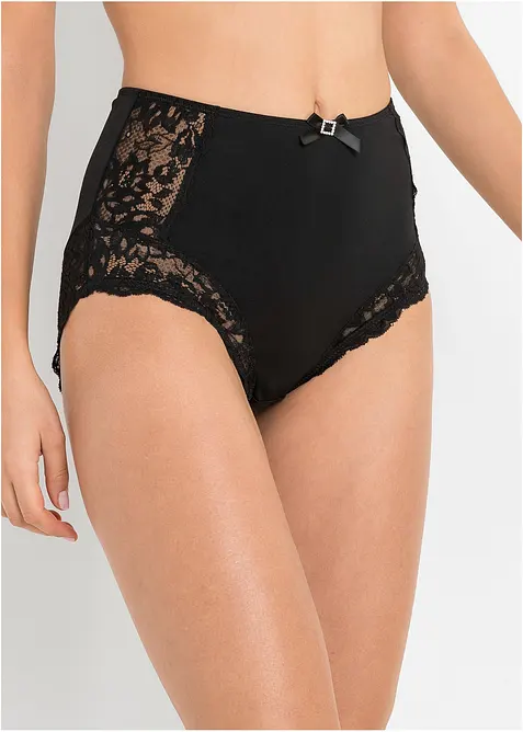 Slip taille haute avec dentelle, bonprix