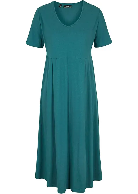 Baumwoll-Jerseykleid, Midil&auml;nge, bonprix