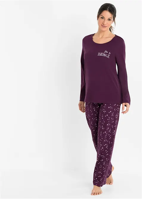 Pyjama aus reiner Baumwolle, bonprix