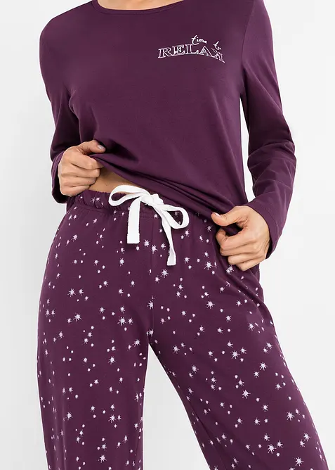 Pyjama aus reiner Baumwolle, bonprix